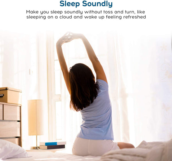 Bamboo Pillowtop Mattress Topper Luxury Bedding Pad Protector Cover Queen 153 X 203 Cm White Mattress Toppers & Protectors