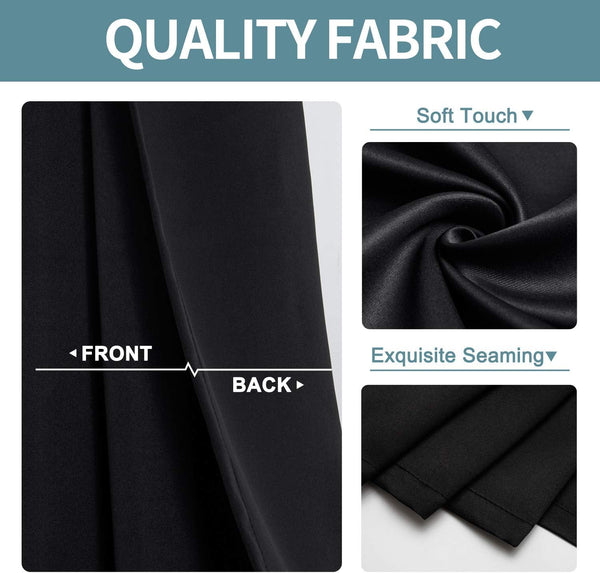 2X Blockout Curtains 100% Blackout Window Curtain Draperies Pair Eyelet 3 Layers 132Cm(W) X 160Cm(D) Curtains & Drapes