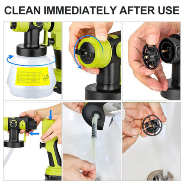 Cordless High Pressure Airless Spray Gun Paint Sprayer For Makita 21V Battery Paint Sprayers