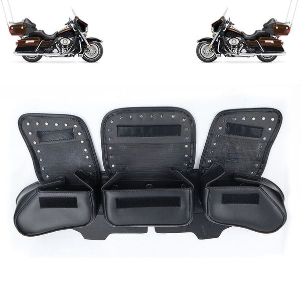3 Pocket Windshield Bag Waterproof Fit For Harley Electra Glide Flhtc 96 13 Waist Packs & Bags