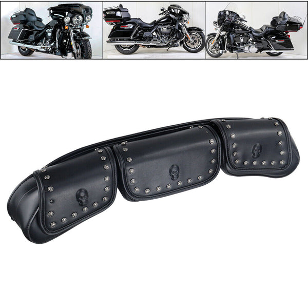3 Pocket Windshield Bag Waterproof Fit For Harley Electra Glide Flhtc 96 13 Waist Packs & Bags