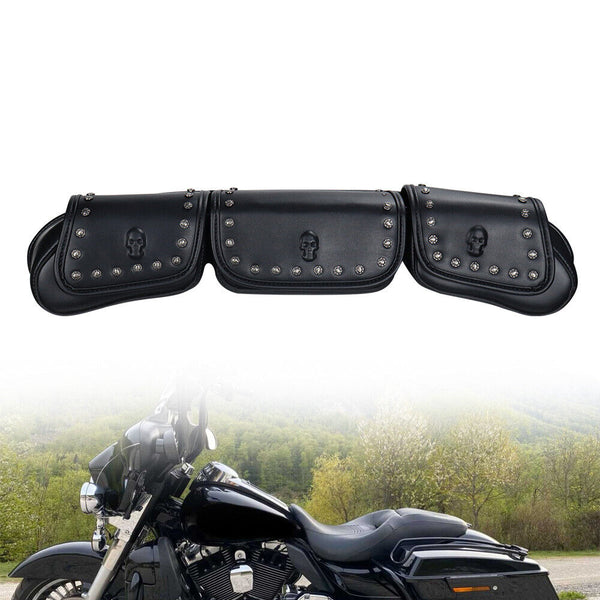3 Pocket Windshield Bag Waterproof Fit For Harley Electra Glide Flhtc 96 13 Waist Packs & Bags