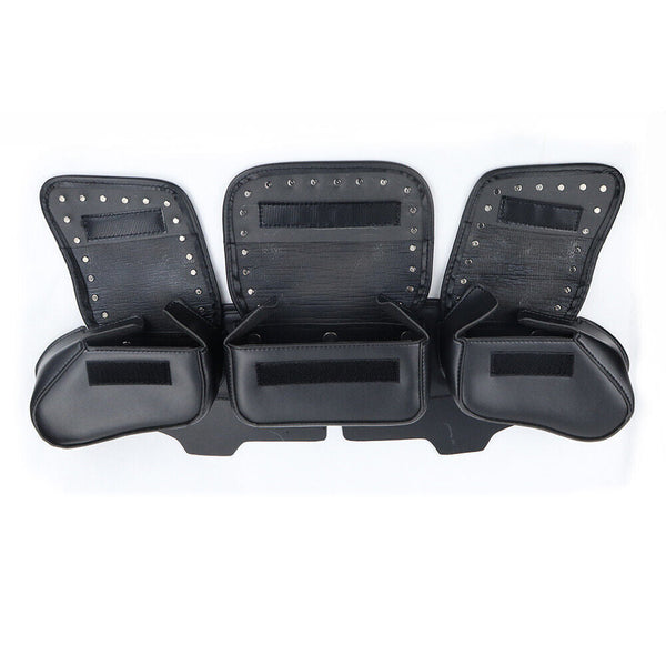 3 Pocket Windshield Bag Waterproof Fit For Harley Electra Glide Flhtc 96 13 Waist Packs & Bags