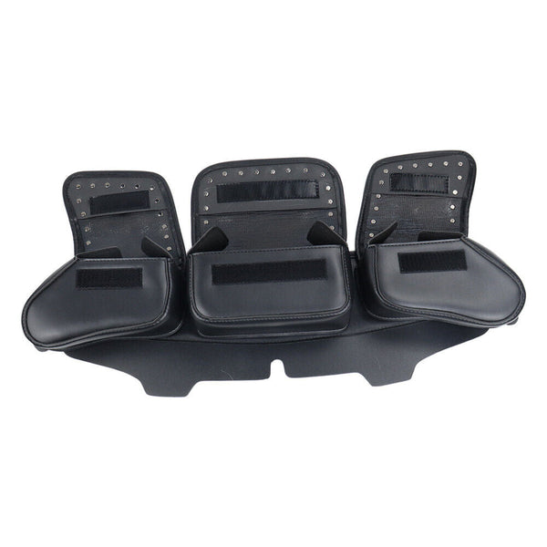 3 Pocket Windshield Bag Waterproof Fit For Harley Electra Glide Flhtc 96 13 Waist Packs & Bags