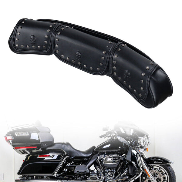 3 Pocket Windshield Bag Waterproof Fit For Harley Electra Glide Flhtc 96 13 Waist Packs & Bags