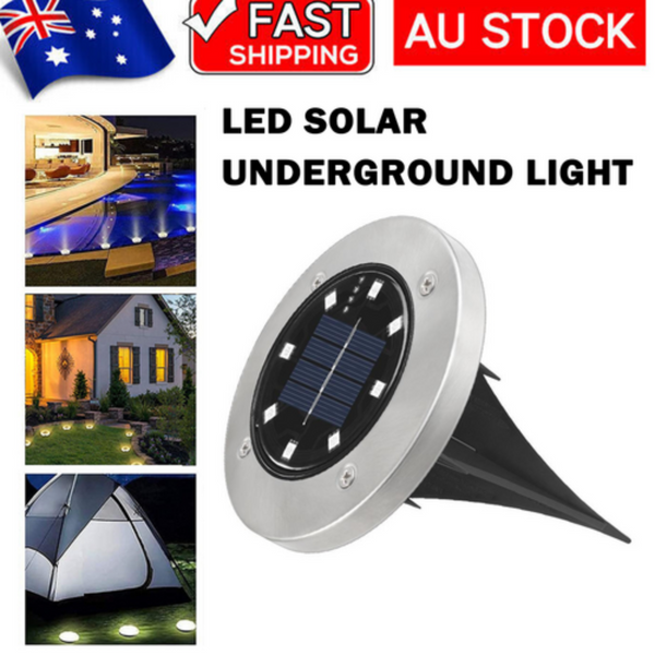 Led Solar Underground Light Waterproof Color Changing Garden Buried Lamp Landscape & Walkway Lights