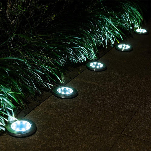 Led Solar Underground Light Waterproof Color Changing Garden Buried Lamp Landscape & Walkway Lights