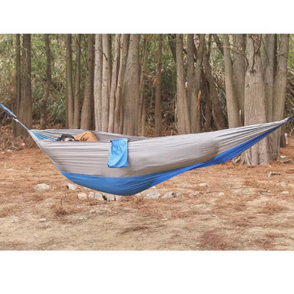 Outdoor Camping Hammock Lightweight 260X140cm Portable Travel Lightblue Hammocks