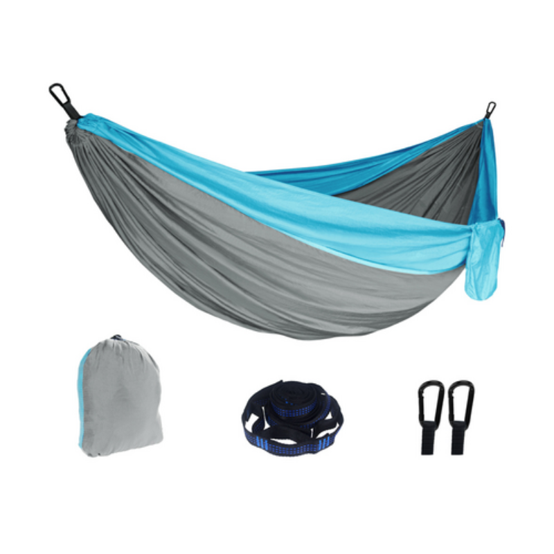 Outdoor Camping Hammock Lightweight 260X140cm Portable Travel Lightblue Hammocks