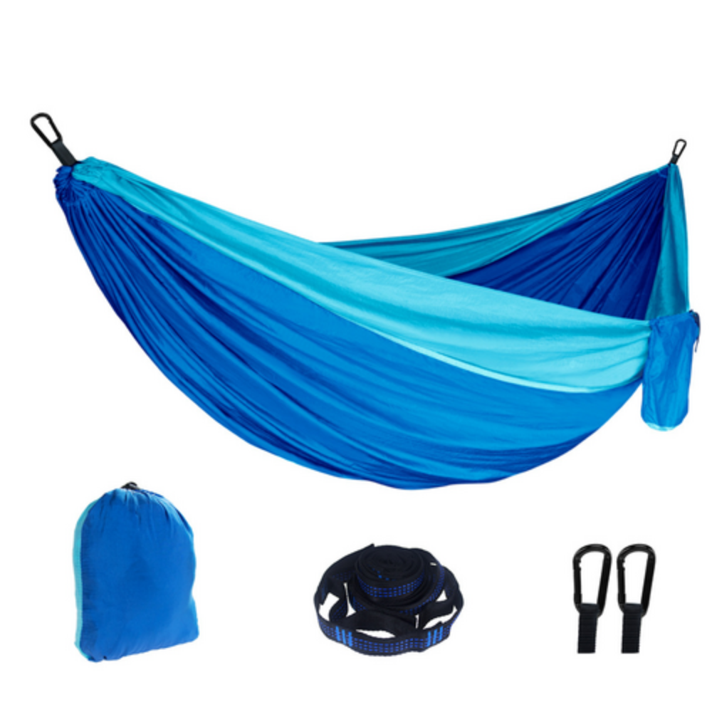 Outdoor Camping Hammock Lightweight 260X140cm Portable Travel Darkblue Hammocks