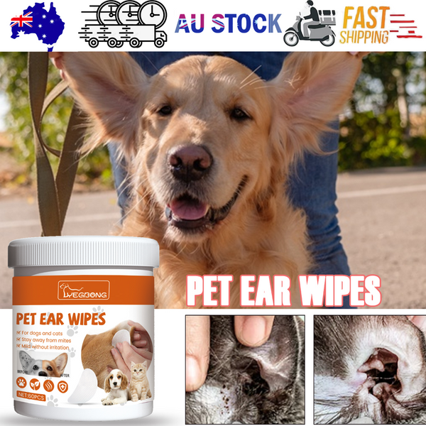 Yegbong Pet Ear Wipes Cleaning Deodorizing Removing Mite And Earwax Dog Grooming