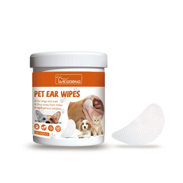 Yegbong Pet Ear Wipes Cleaning Deodorizing Removing Mite And Earwax Dog Grooming