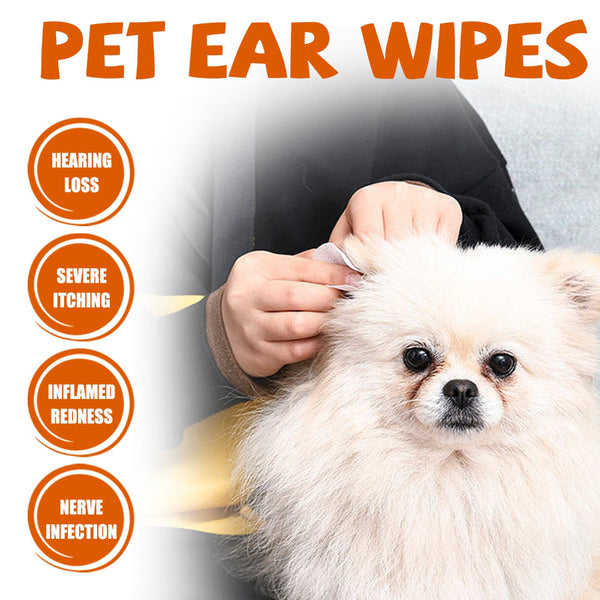 Yegbong Pet Ear Wipes Cleaning Deodorizing Removing Mite And Earwax Dog Grooming