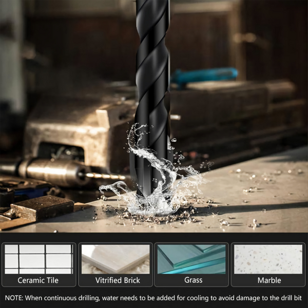 4Pcs Hex Shank Tile Drill Bit Set For Glass And Ceramic Drill Bits