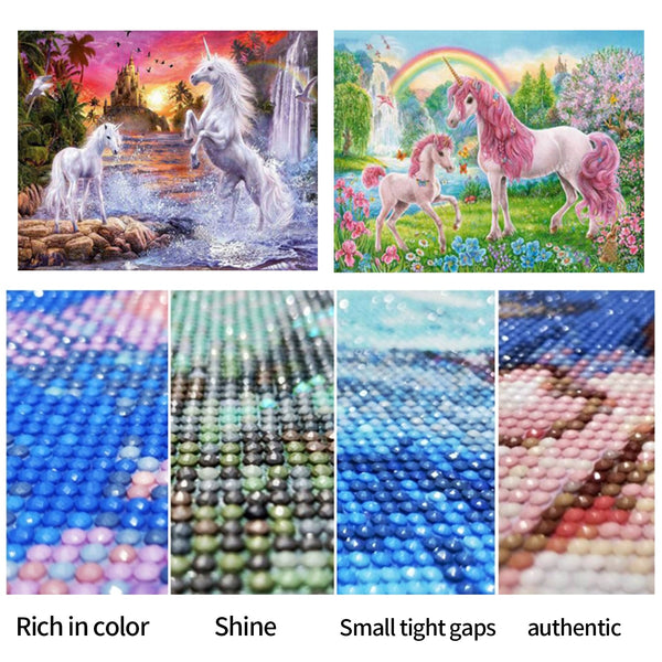 2Pcs 5D Glue Art For Adults Kids Diy Gift 40X30cm Diamond Painting Kits