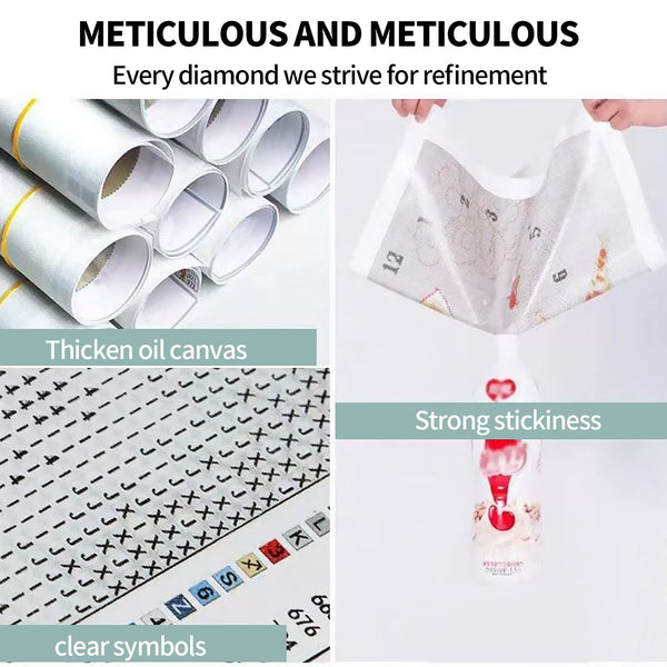 3Pcs 5D Glue Art Set Adults Kids Diy Gift 40X30cm Diamond Painting Kits