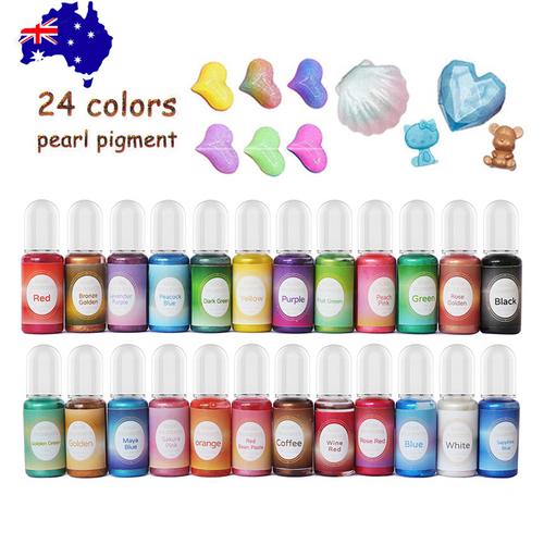 24 Pieces Resin Liquid Pigment Colourant For Epoxy Diy Projects Crafting Tools