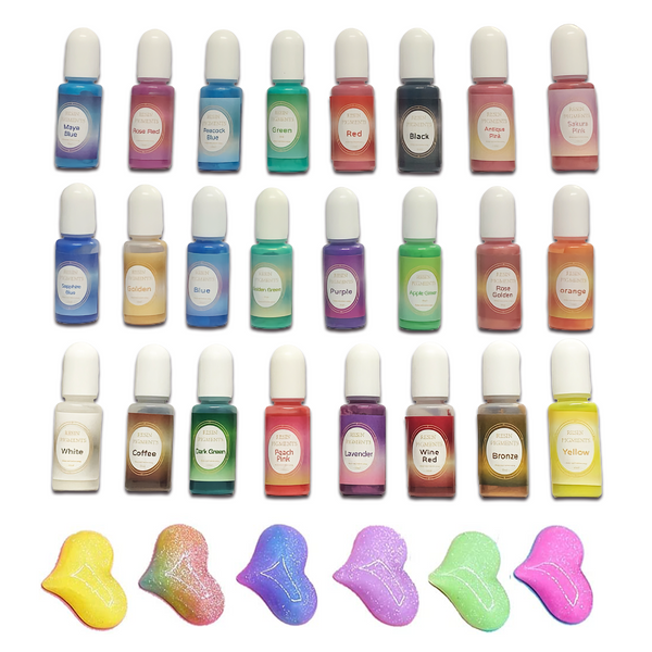 24 Pieces Resin Liquid Pigment Colourant For Epoxy Diy Projects Crafting Tools