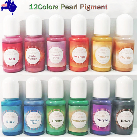 Resin Liquid Pigment Colourant 12 Pieces For Epoxy Diy Projects Crafting Tools