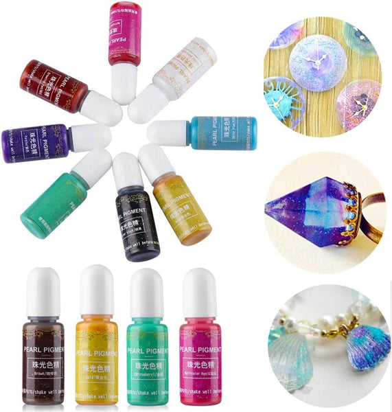 Resin Liquid Pigment Colourant 12 Pieces For Epoxy Diy Projects Crafting Tools