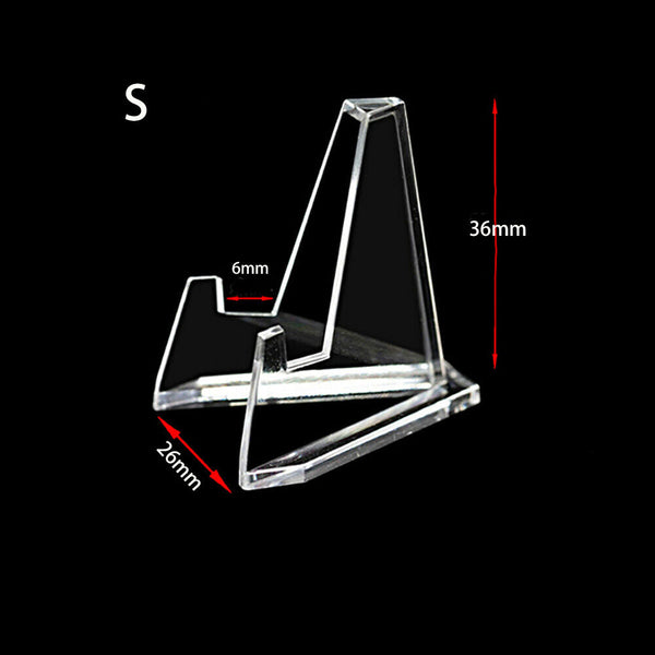 20 Acrylic Clear Stands For Trading Card Psa Pokemon Holders Display Stands