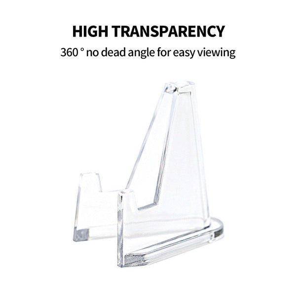 12 Pcs L Shaped Acrylic Clear Stands For Trading Cards Display Stands