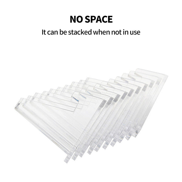 12 Pcs L Shaped Acrylic Clear Stands For Trading Cards Display Stands