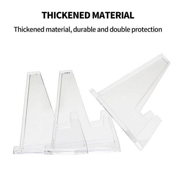 12 Pcs L Shaped Acrylic Clear Stands For Trading Cards Display Stands