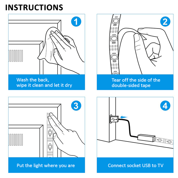 3M Rgb Led Strip Lights Waterproof 5050 300 Leds 12V Usb Bluetooth Led Car Lights