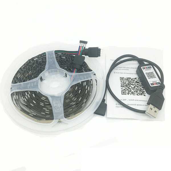 3M Rgb Led Strip Lights Waterproof 5050 300 Leds 12V Usb Bluetooth Led Car Lights