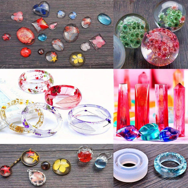 93Pcs/Set Resin Mold Epoxy Dropper Spoon Powder Kit Craft Tool Crafting Tools