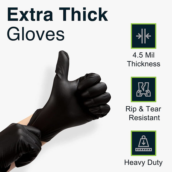 6G Flexible Disposable Nitrile Gloves For Mechanic Work Food Prepa 100Pcs Work Gloves