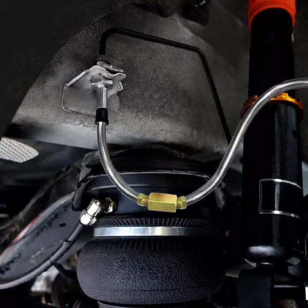 2 Packs 3/16 Inch Brake Line Kit 25Ft Tube Rolls Zinc Steel With 32 Fittings New Brake Parts