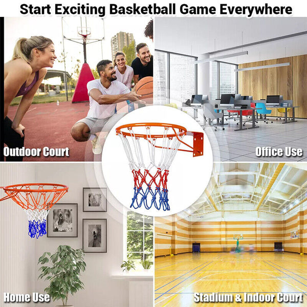 45Cm Basketball Ring Hoop Net Wall Mounted Outdoor Hanging Basketball Backboards