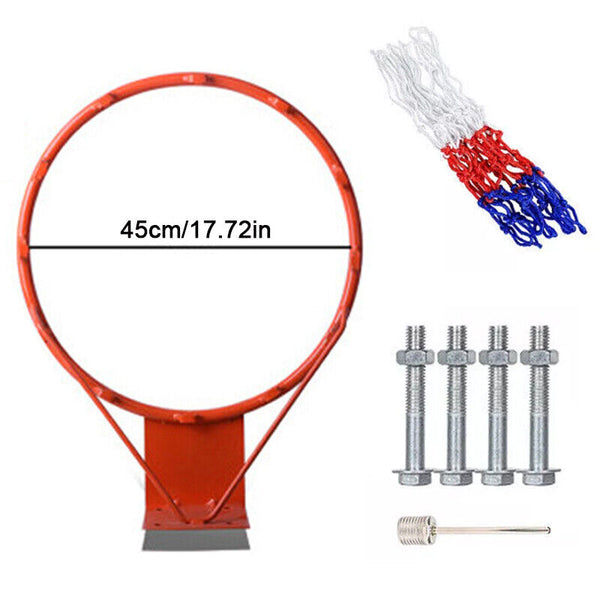 45Cm Basketball Ring Hoop Net Wall Mounted Outdoor Hanging Basketball Backboards