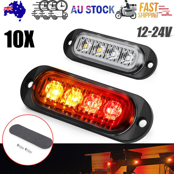 10X Led Clearance Side Marker Lamp Red Amber Truck Trailer Caravan Lorry Lights