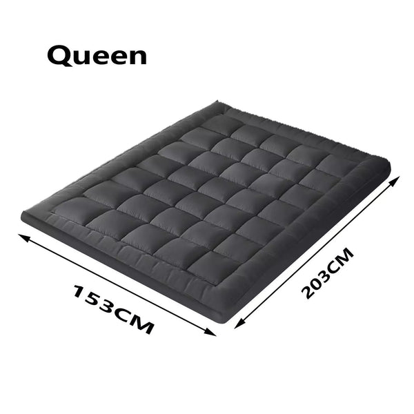 5Cm Luxury Pillowtop Mattress Topper Pad Dust Mite Resistant Queen:153*203Cm Mattress Toppers & Protectors