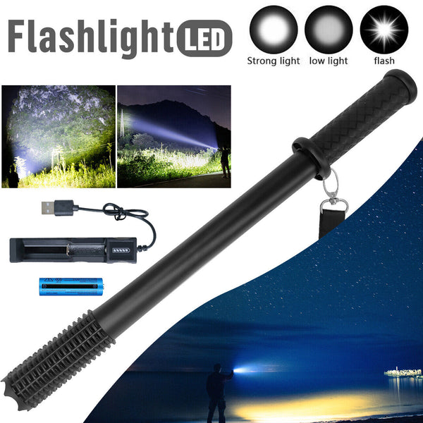 90000Lm Baseball Bat Led Flashlights Waterproof Powerful Aluminium For Emergency Baseball Batting Cages & Nets