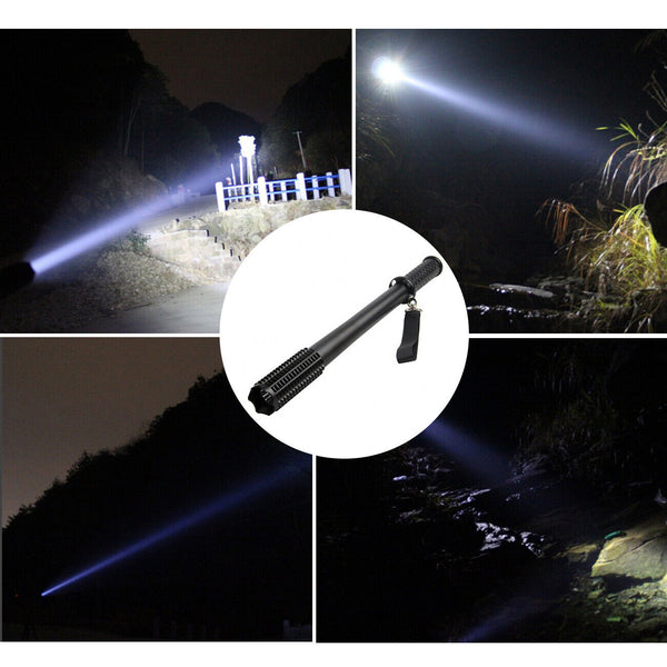 90000Lm Baseball Bat Led Flashlights Waterproof Powerful Aluminium For Emergency Baseball Batting Cages & Nets