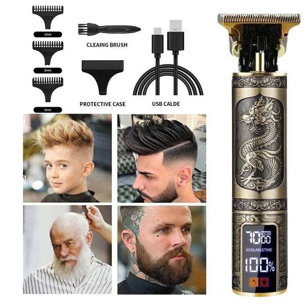 Men's Cordless Hair Clippers And Beard Trimmers Electric Grooming Machine Clippers & Trimmers