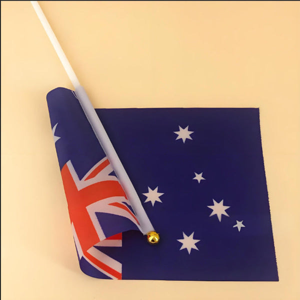 Small Hand Held Australian Occasions Yard Garden Outdoor Decor Banner Set Flags