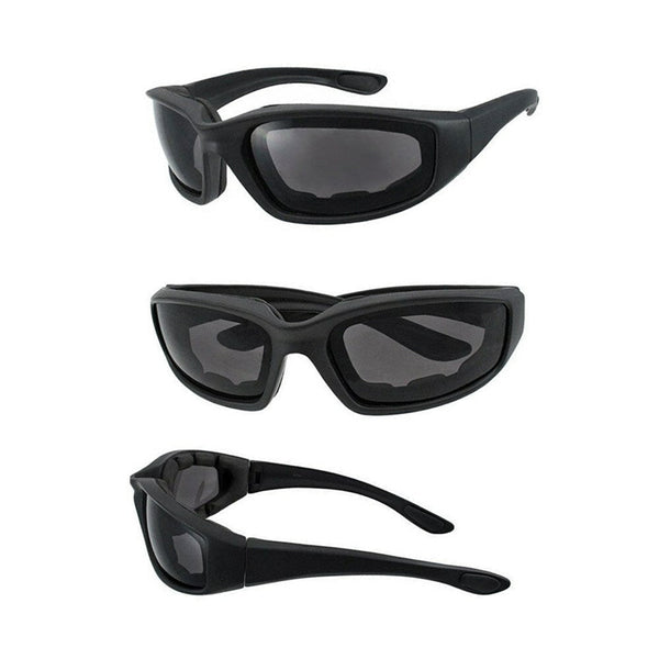 3Pcs Chopper Foam Padded Motorcycle Riding Glasses Sunglasses Windproof Goggles Other Motorcycle Clothing