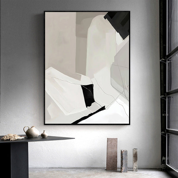50Cmx70cm Modern Abstract 2 Sets Black Frame Canvas Wall Art