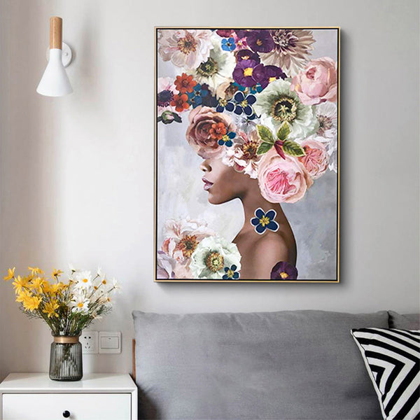 70Cmx100cm Foolish In Love Ii Gold Frame Canvas Wall Art