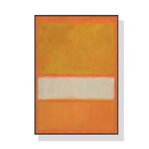 80Cmx120cm Yellow By Mark Rothko Black Frame Canvas Wall Art