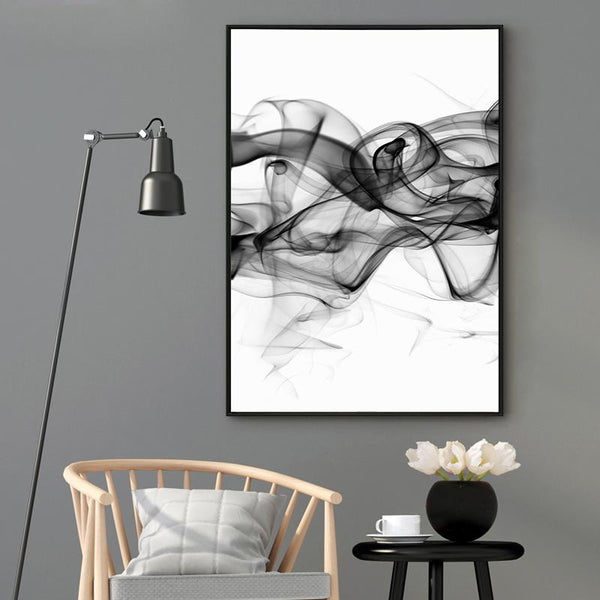 80Cmx120cm Stylish Abstract Black Sets Frame Canvas Wall Art