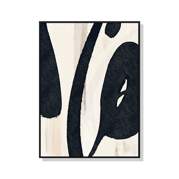 90Cmx135cm Black Ink Frame Canvas Wall Art