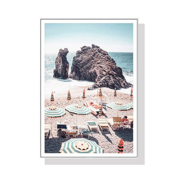 90Cmx135cm Landscape Prints White Frame Canvas Wall Art