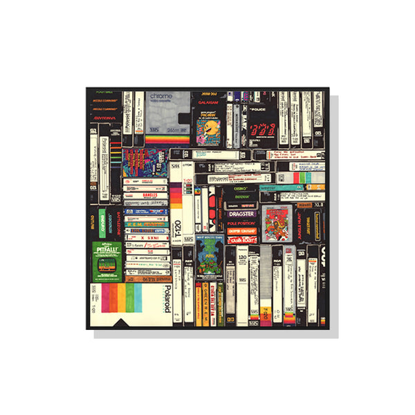 80Cmx80cm Book Black Frame Canvas Wall Art