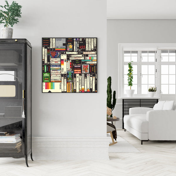 80Cmx80cm Book Black Frame Canvas Wall Art